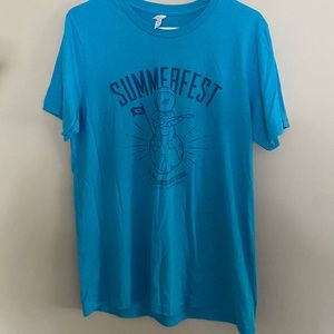 L Summerfest T shirt Blue